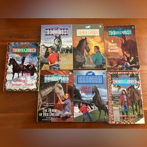 Lot of 7 Thoroughbred Horse Theme Books Joanna Campbell